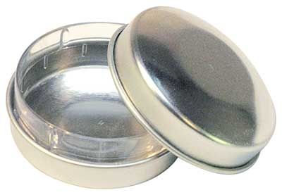 Pillendose silber mit Einsatz