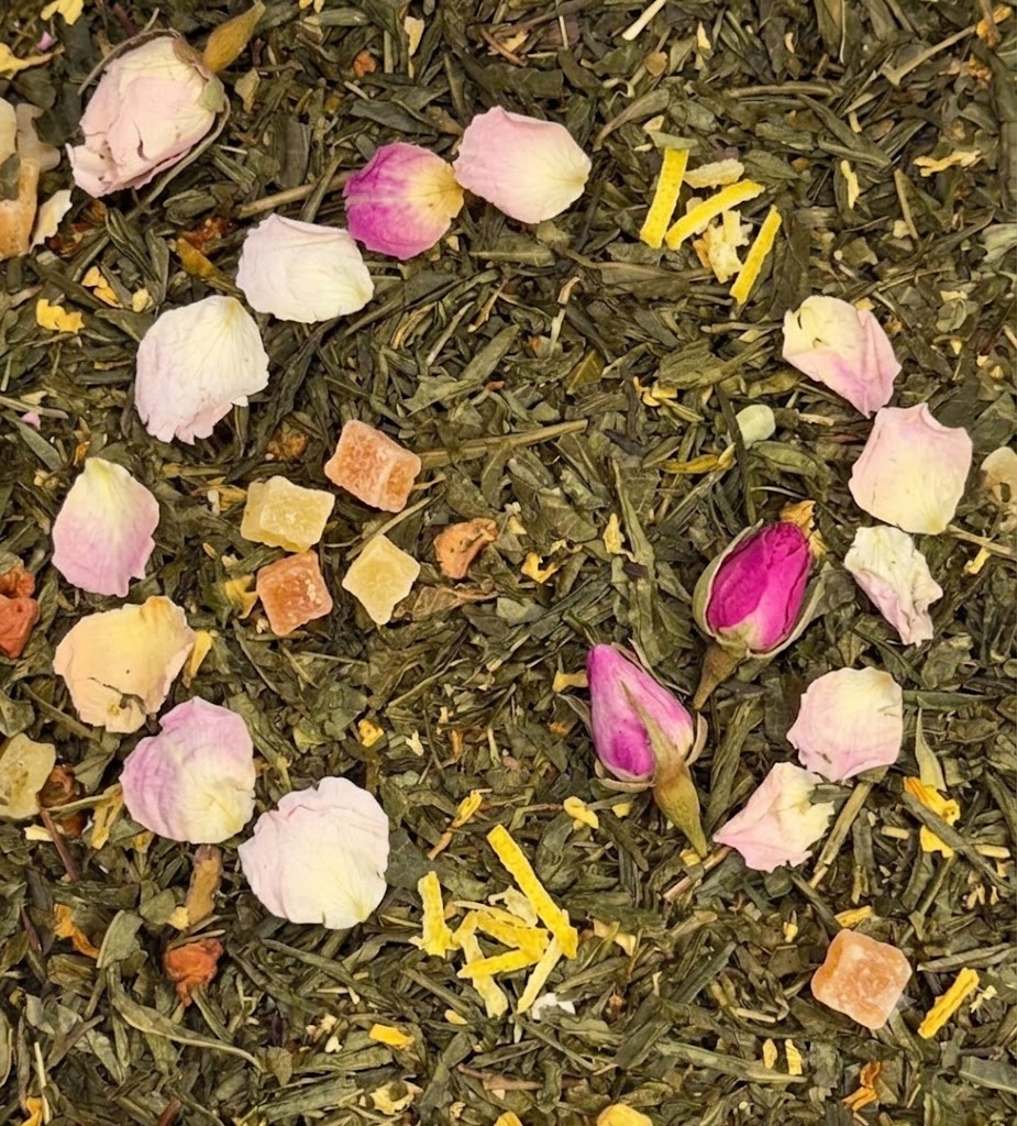 Sencha Granatapfel-Himbeere Grüntee