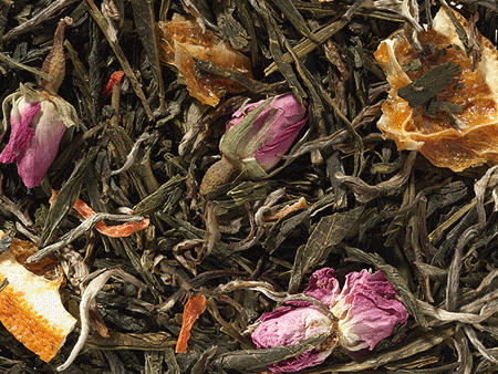 Crème d'Orange aromatisierte Grüntee/Weißtee Mischung