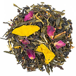 Orientalische Träume Teemischung mit Blüten und Fruchtstücken, aromatisiert