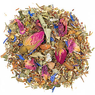 Romantische Träumerei - grüner Rooibos Tee mit Pfirsich Note