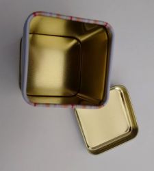 Tee Dose Liebesengel eckig mit Stülpdeckel ca. 50 g