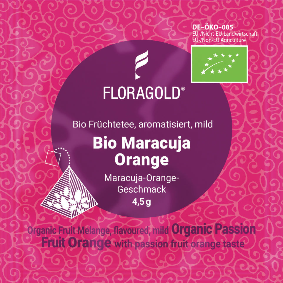 Fruechtetee Maracuja Orange im Teebeutel