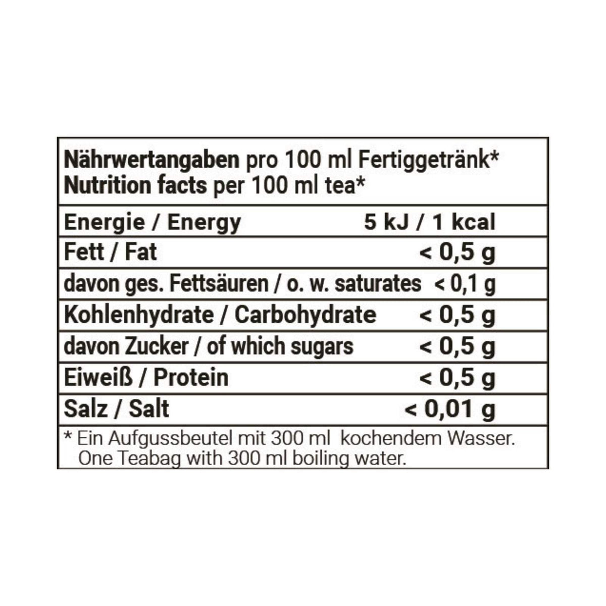 Nährwertangaben Bio Maracuja