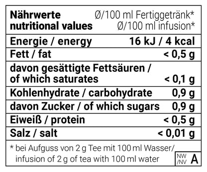 Kirsch Crumble natürlich Früchtetee