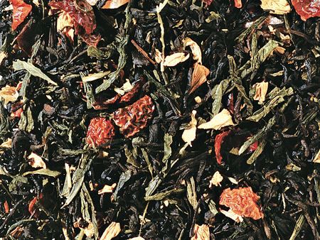Zaubermond schwarz - grüner Tee mit Erdbeer-Note aromatisiert